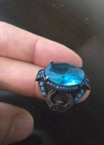 YA NASİP
 İŞÇİLİKLİ GÜMÜŞ YÜZÜK - Görsel 3