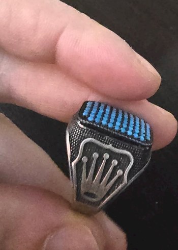 YA NASİP
 İŞÇİLİKLİ GÜMÜŞ YÜZÜK - Görsel 4