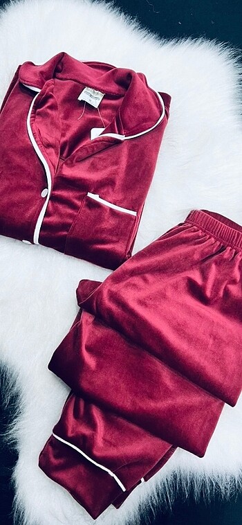 inci Siyah inci saten pijama