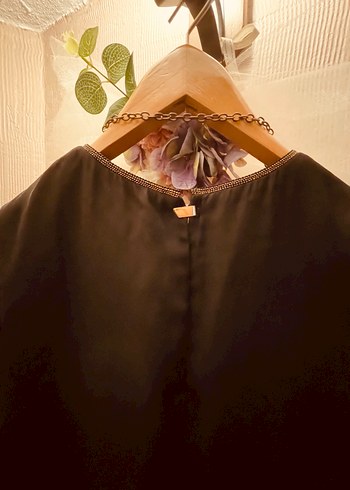 H&M siyah yaka detaylı elbise - Görsel 4