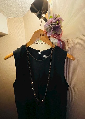 H&M siyah yaka detaylı elbise - Görsel 3