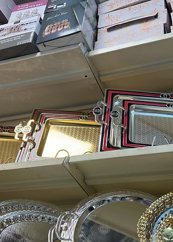 Parlak Altın Renkli Mutfak Tepsisi - Görsel 4