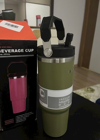 Çocuklar için Haki Termos Bardak - Görsel 2