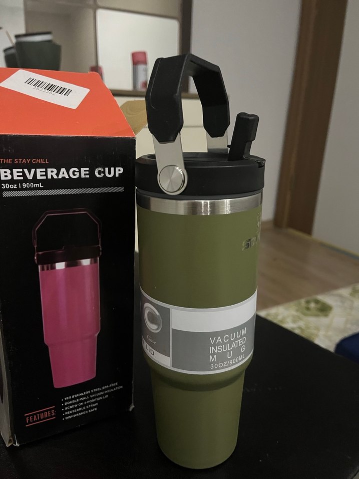 Çocuklar için Haki Termos Bardak - Görsel 2