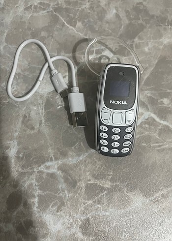 Beyaz Gri Nokia Mini Telefon - Görsel 2