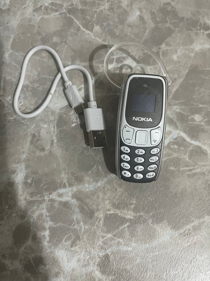 Beyaz Gri Nokia Mini Telefon - Görsel 2