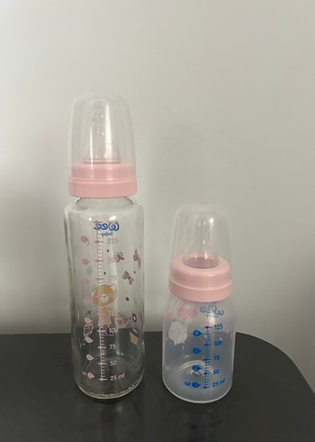 Pembe Bebek Biberon Seti 2 adet - Görsel 2
