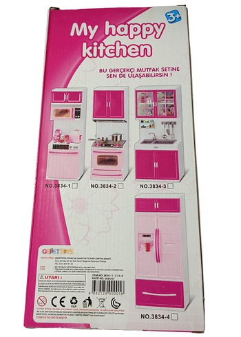 Pembe Modern Oyuncak Mutfak Seti - Görsel 4