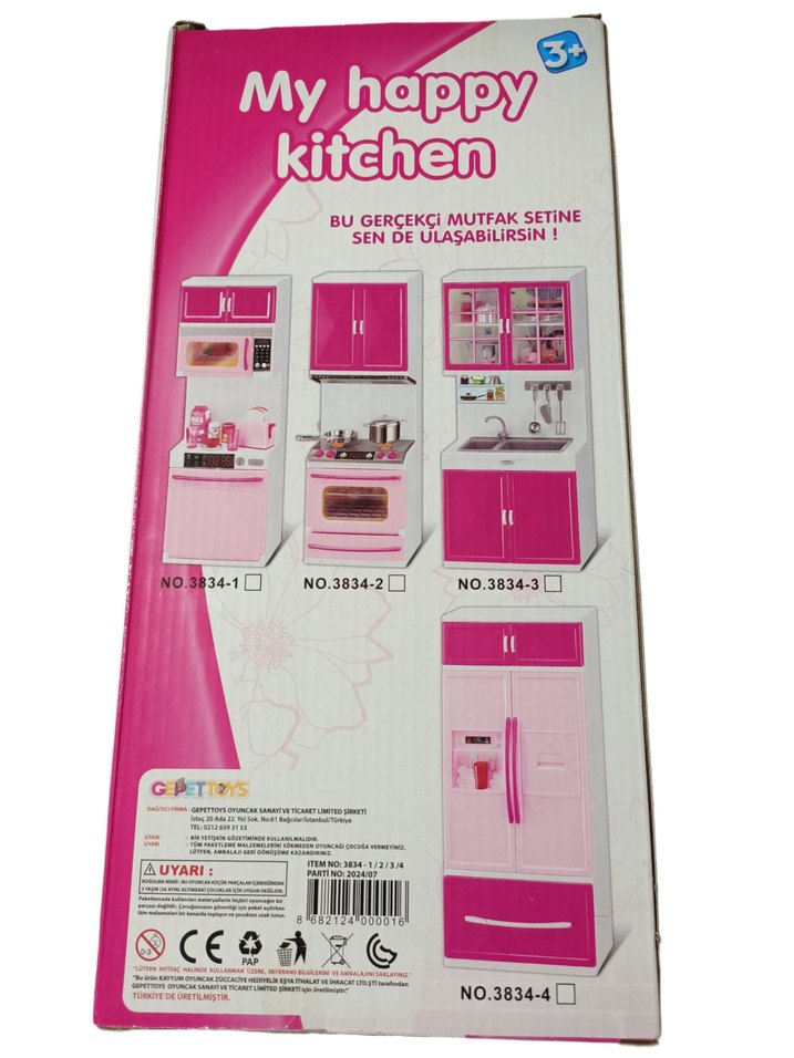 Pembe Modern Oyuncak Mutfak Seti - Görsel 4