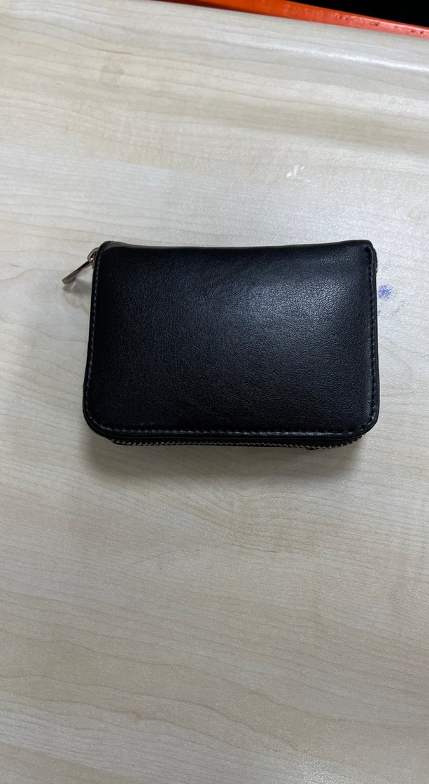 Kadın Siyah Deri Fermuarlı Cüzdan - Görsel 2