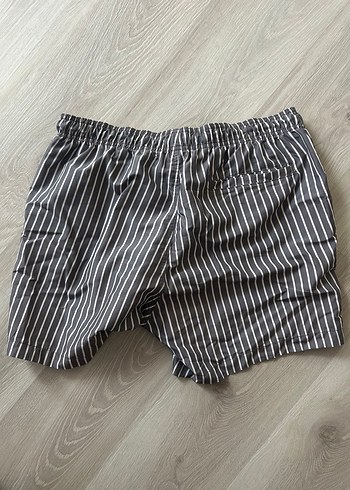 Gri Çizgili Erkek Deniz Şortu H&M - Görsel 2