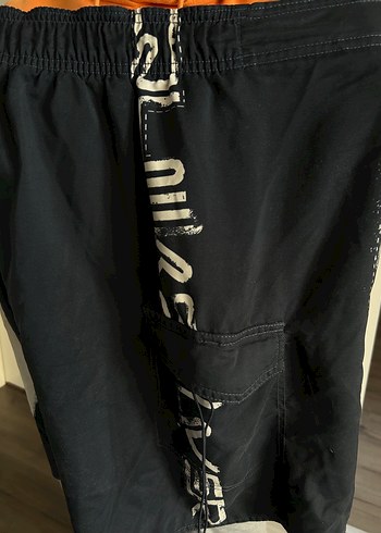 Siyah Bel Detaylı Erkek Mini Şort - Görsel 4