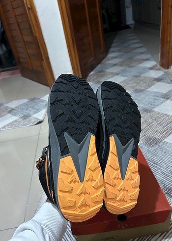 Erkek Turuncu Spor Ayakkabı Velcro Bağcıklı - Görsel 3