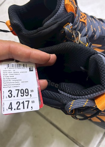 Reebok Turuncu Erkek Spor Outdoor Ayakkabı - Görsel 2