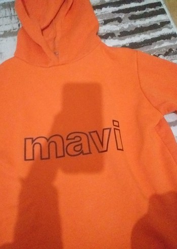 Baskılı Kapüşonlu Kadın Sweatshirt - Görsel 3