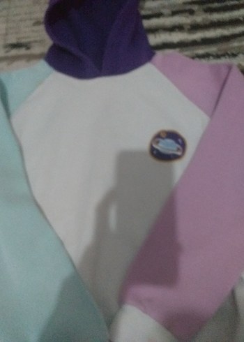 Baskılı Kapüşonlu Kadın Sweatshirt - Görsel 2