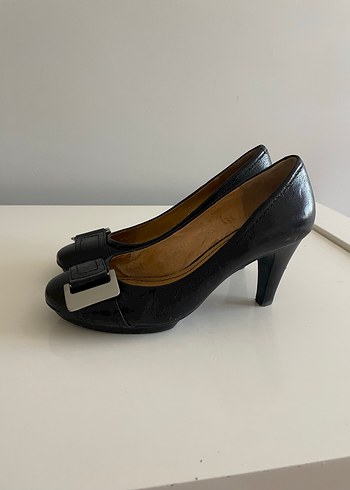 Klasik Siyah Topuklu Stiletto Tokalı - Görsel 4