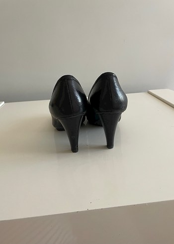 Klasik Siyah Topuklu Stiletto Tokalı - Görsel 3
