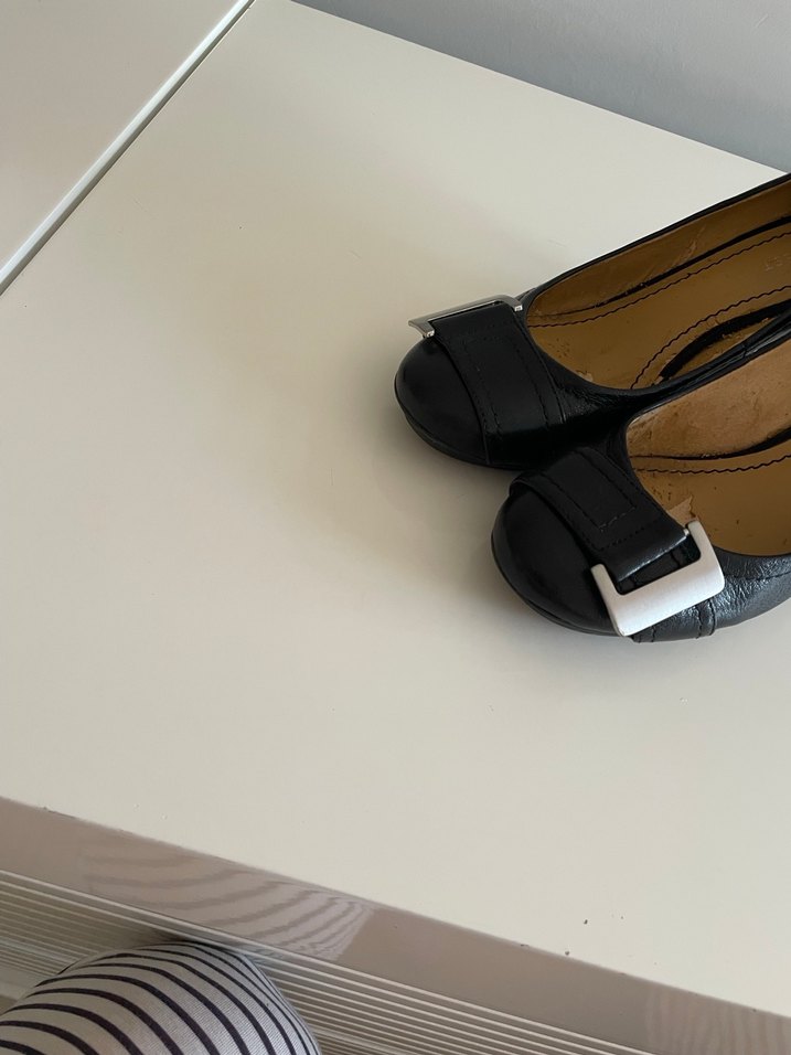 Klasik Siyah Topuklu Stiletto Tokalı - Görsel 2