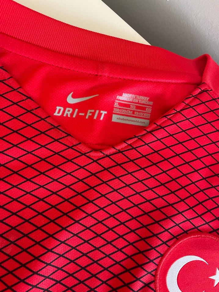 Kırmızı Erkek Bisiklet Yaka Baskılı Tişört - Görsel 3