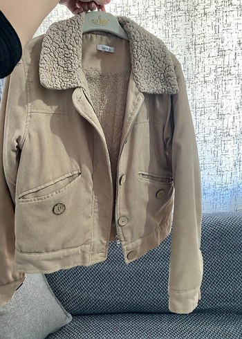 Düğmeli Erkek Çocuk Bej Ceket - Görsel 3