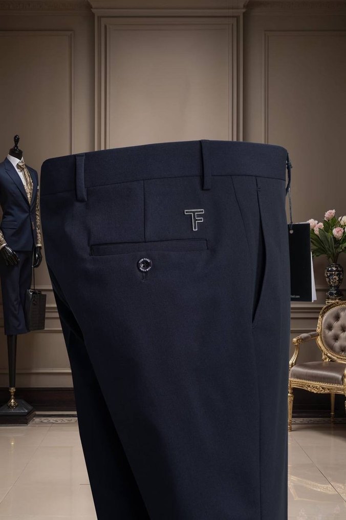 Erkek Lacivert Modern Klasik Takım Elbise - Görsel 4