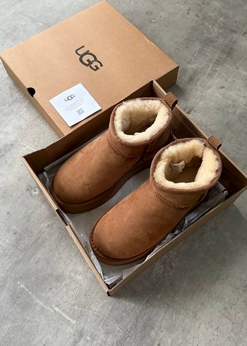 Ugg  Süet Kadın Dolgu Topuk Bot - Görsel 2