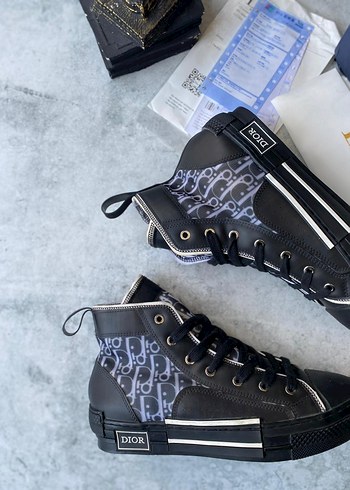 Dior Siyah Yüksek Topuklu Sneaker - Görsel 3