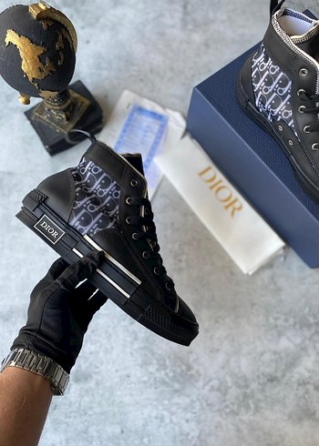 Dior Siyah Yüksek Topuklu Sneaker - Görsel 7