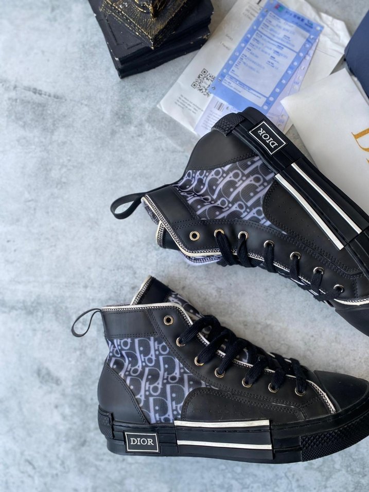 Dior Siyah Yüksek Topuklu Sneaker - Görsel 3