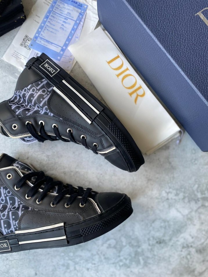 Dior Siyah Yüksek Topuklu Sneaker - Görsel 4