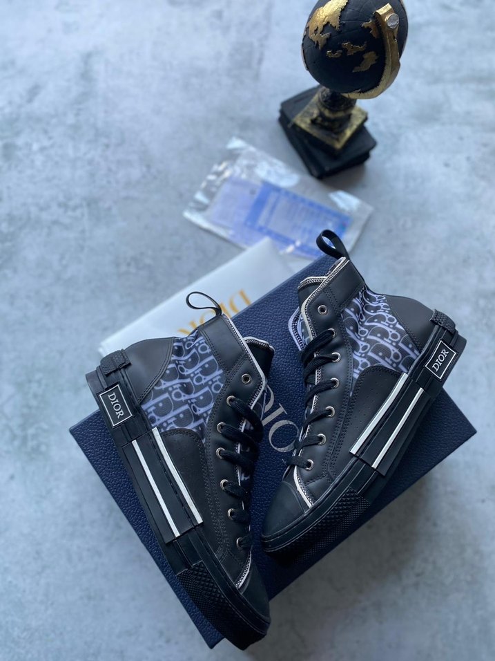 Dior Siyah Yüksek Topuklu Sneaker - Görsel 2