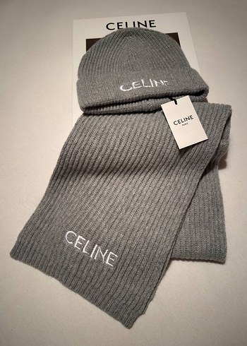 Pembe Örgü Kadın Bere ve Atkı Seti - Görsel 6