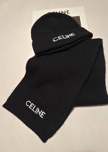 Pembe Örgü Kadın Bere ve Atkı Seti - Görsel 5