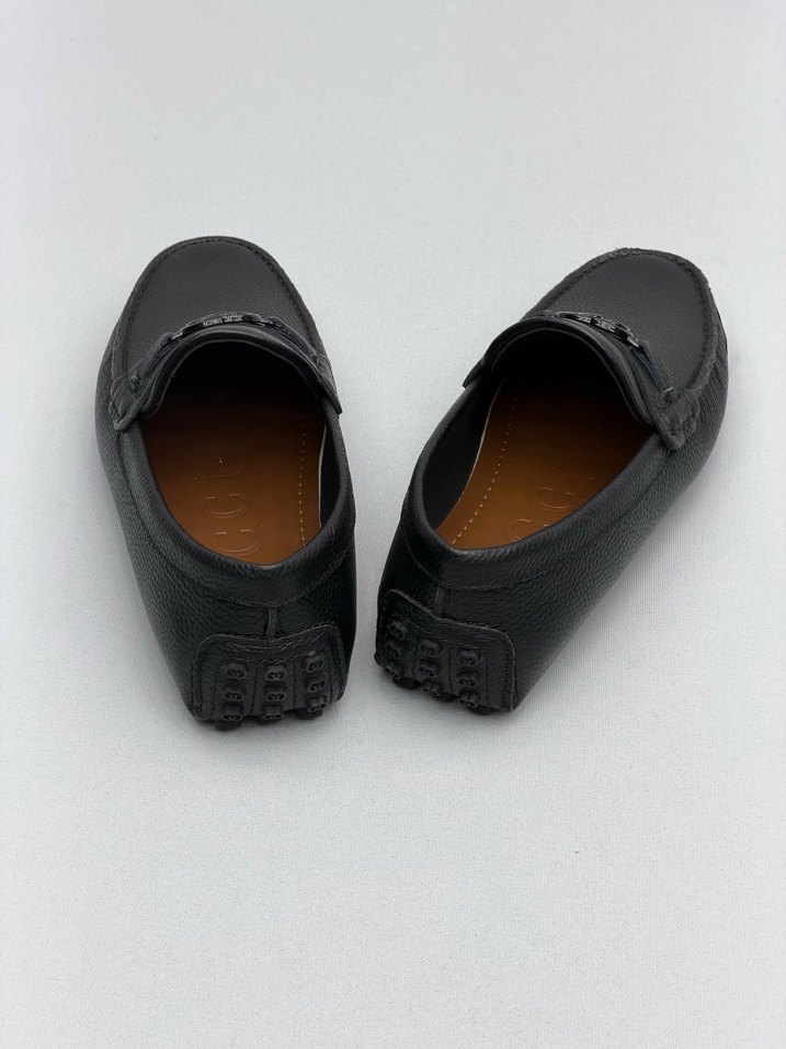 Klasik Siyah Tokalı Erkek Çocuk Loafer - Görsel 3