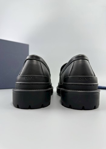 Dior İşlemeli Siyah Platform Loafer - Görsel 5