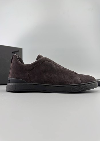 Zegna Erkek Kahverengi Süet Günlük Ayakkabı - Görsel 2