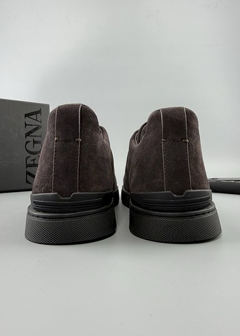 Zegna Erkek Kahverengi Süet Günlük Ayakkabı - Görsel 4