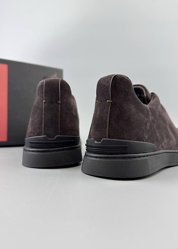 Zegna Erkek Kahverengi Süet Günlük Ayakkabı - Görsel 6