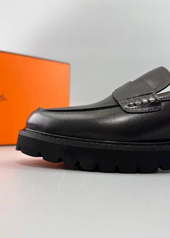 Siyah Erkek Klasik Loafer Ayakkabı - Görsel 4