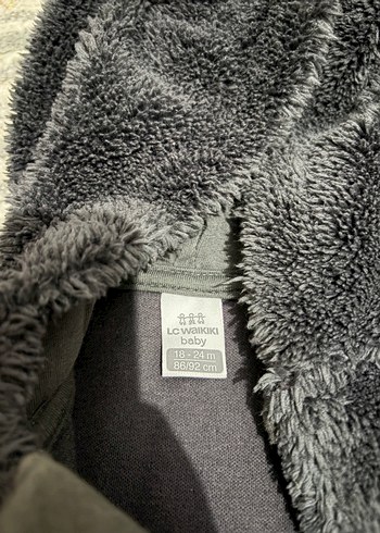 Koyu Gri Erkek Bebek Peluş Tulum - Görsel 6