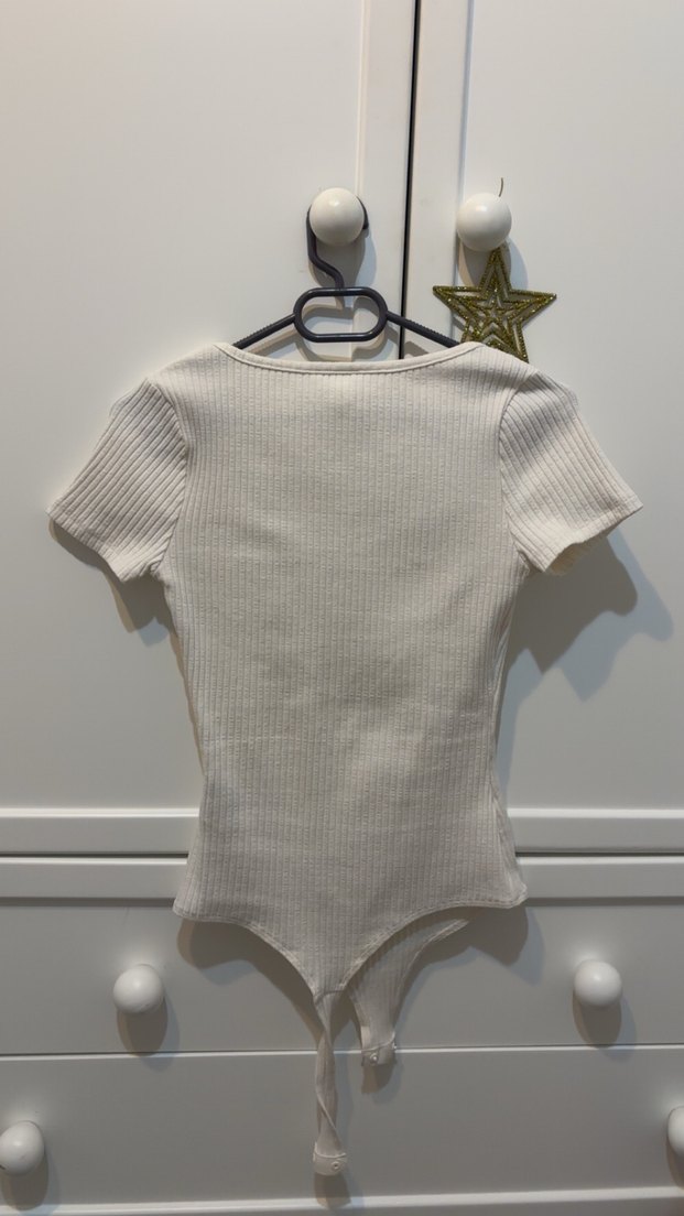 Bej kalp yaka body - Görsel 5