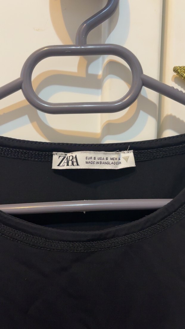 Siyah Kısa Kollu Kadın Tişört - Görsel 3