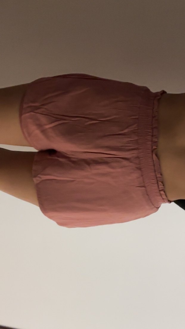 Pembe Yüksek Bel Mini Şort - Görsel 3