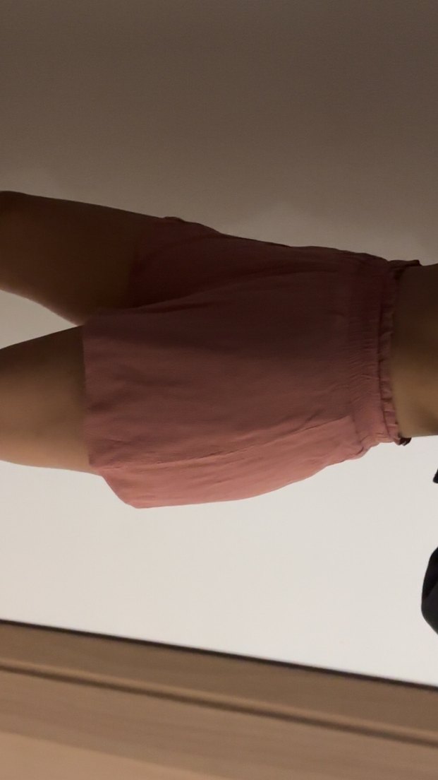 Pembe Yüksek Bel Mini Şort - Görsel 2