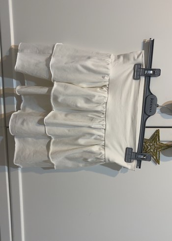 Yuksek bel beyaz etek - Görsel 4