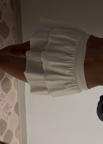 Yuksek bel beyaz etek - Görsel 2