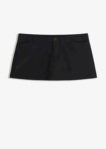 Siyah sort etek - Görsel 4