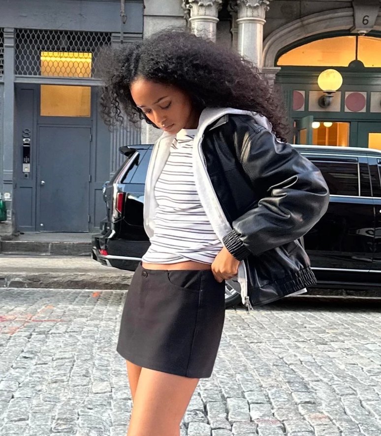 Siyah sort etek - Görsel 3