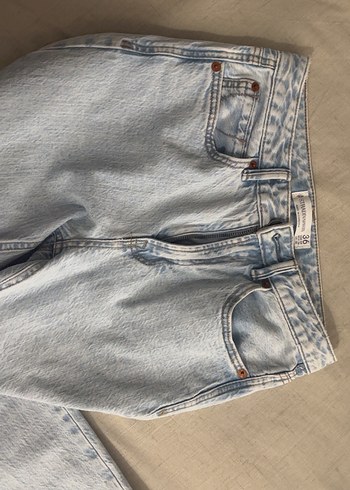 stradivarius d98 straight fit pantolon - Görsel 7